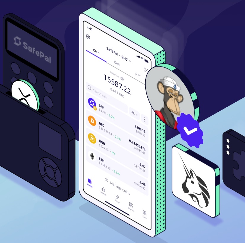 Safepal S1 umfangreiche DeFi und Web3 Unterstützung
