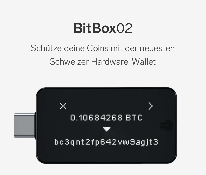 BitBox02 Krypto Wallet