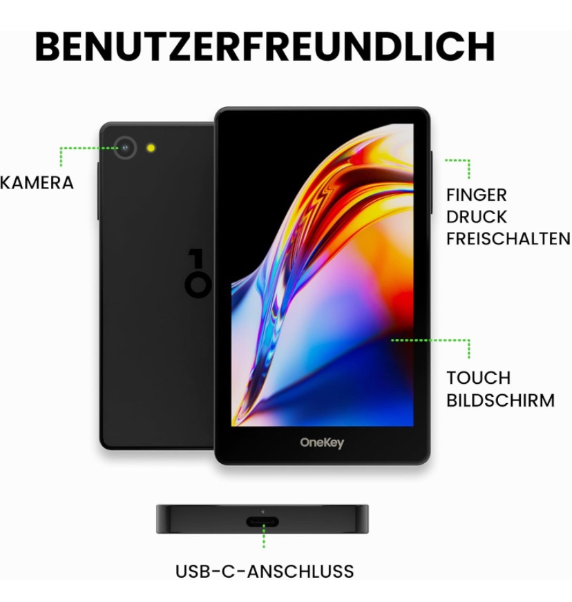 OneKey Pro Krypto Wallet. Bedienung und Display sind Highend