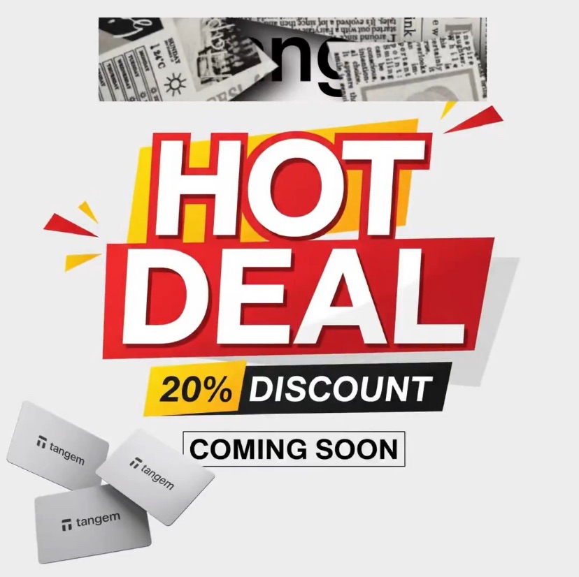 20 Prozent sparen bei Tangem Wallets für kurze Zeit