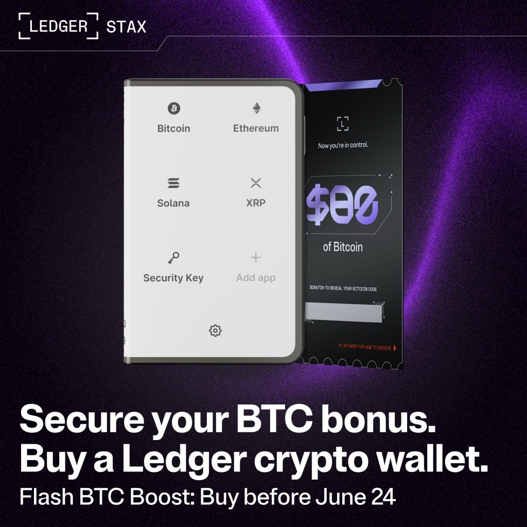 Die Ledger Bitcoin Promo im Sommer 2025 ist da – bis zu 90 Dollar in&nbsp;Bitcoin