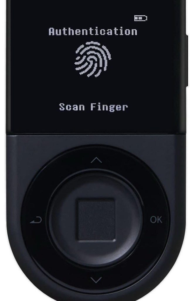 Fingerprint Scanner Krypto Wallet