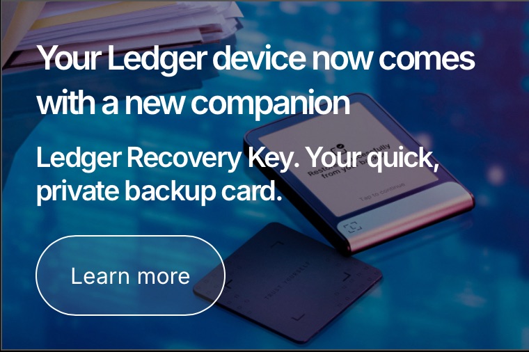 Ledger Recovery Key zu jeder neuen Ledger Wallet
