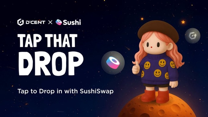 D’CENT und SushiSwap starten Airdrop&nbsp;Kampagne
