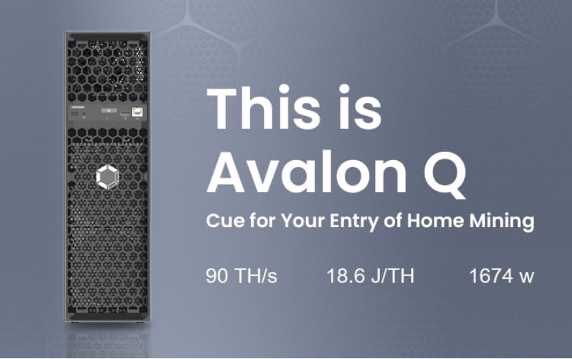 Canaan Avalon Q Bitcoin Home Miner Technik