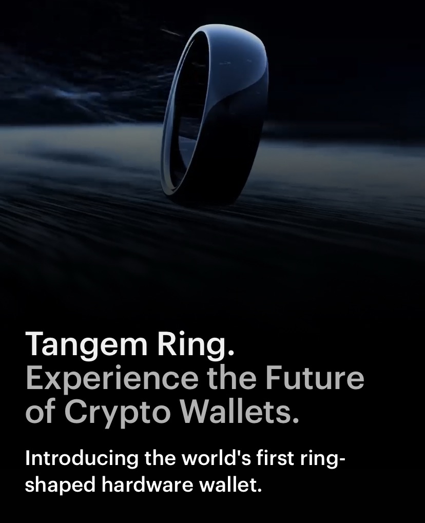 Nur noch heute – Tangem Ring Crypto Wallet 25% sparen – rendite.cloud