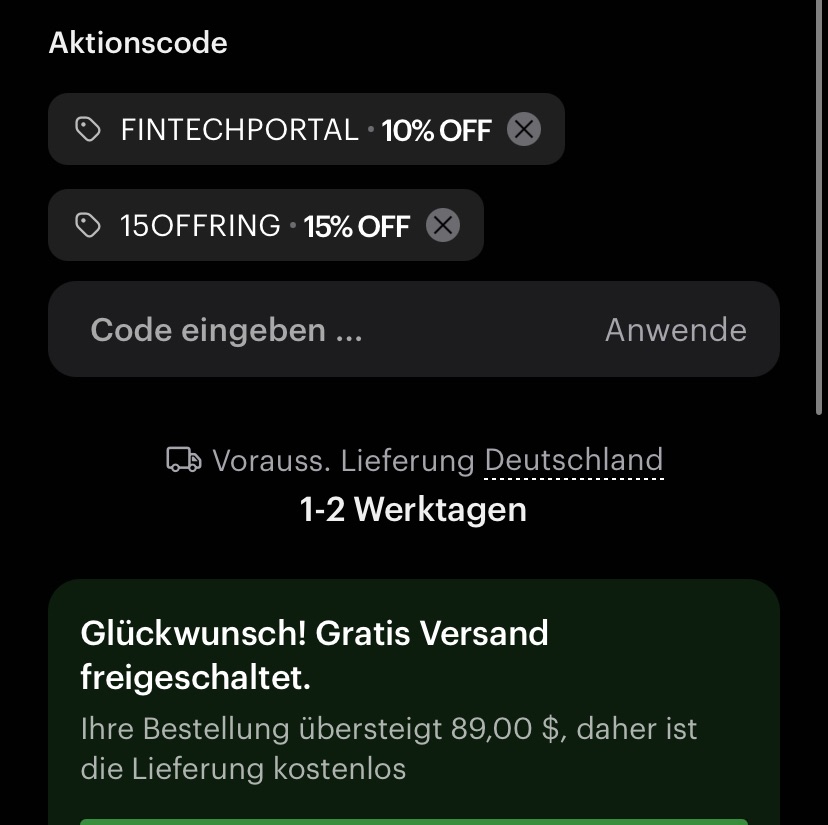 Tangem Ring Promo Code 25% sparen 