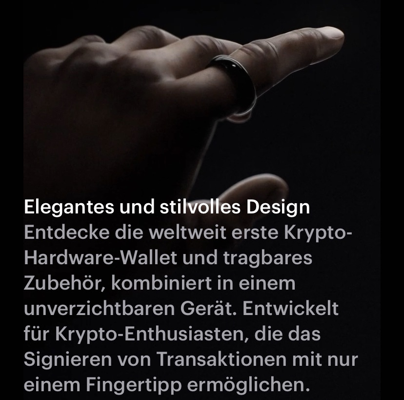 Tangem Ring elegantes Design