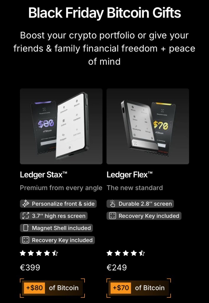 Ledger Black Friday 2025 beste Deals