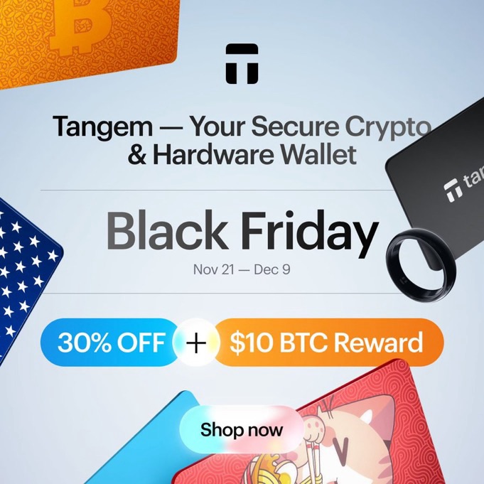 30% sparen auf Tangem Wallet – letzte&nbsp;Chance