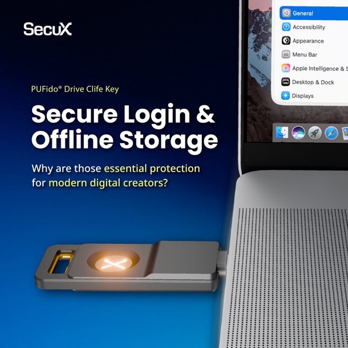 Digitale Identität schützen - SecuX PUFido Drive