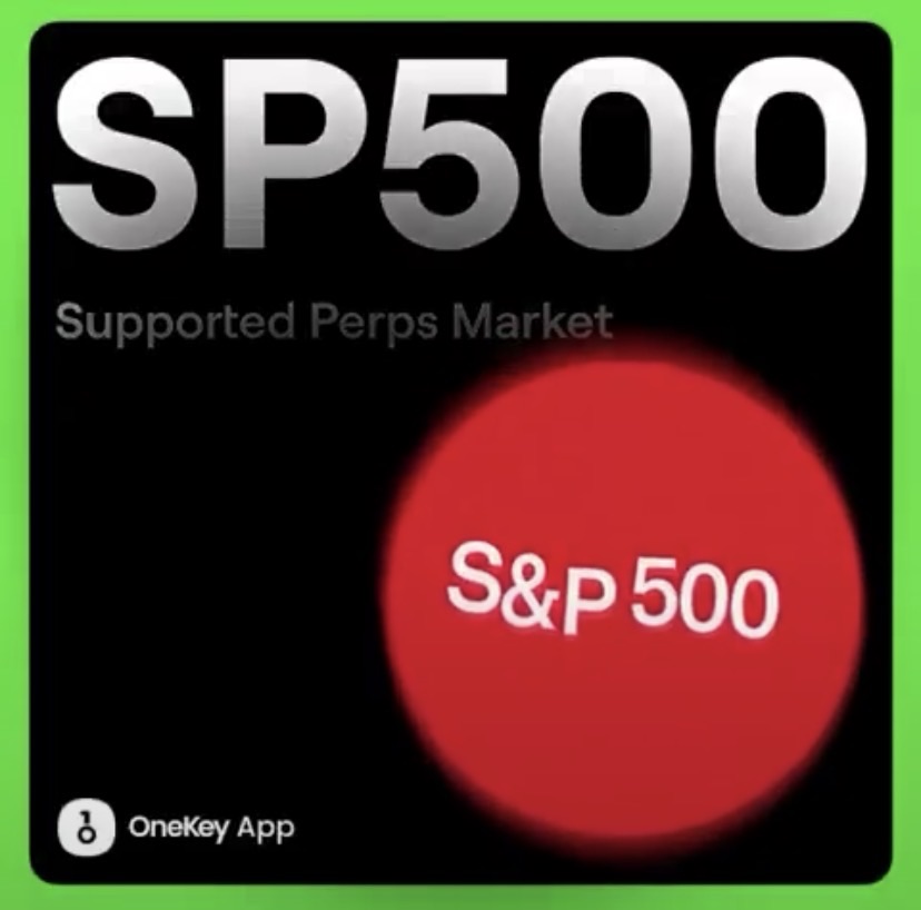 OneKey Wallet ermöglicht jetzt Handel mit S&P 500 Perpetual&nbsp;Futures