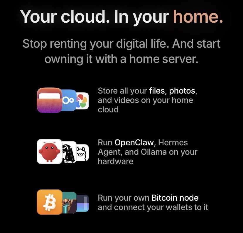 Umbrel private Cloud für Zuhause