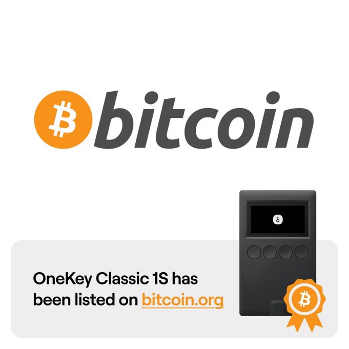 OneKey Classic 1S Joins Bitcoin.org’s Prestigious List of Recommended Hardware Wallets: A Major Win for Self-Custody and Bitcoin&nbsp;Security