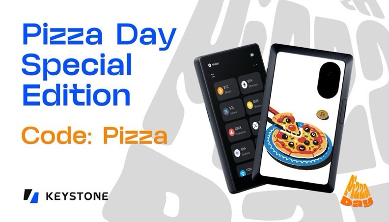 Keystone kündigt limitierte Bitcoin Pizza Day 2026 Edition der Keystone 3 Pro Wallet&nbsp;an